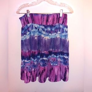 Tye dye flowy skirt